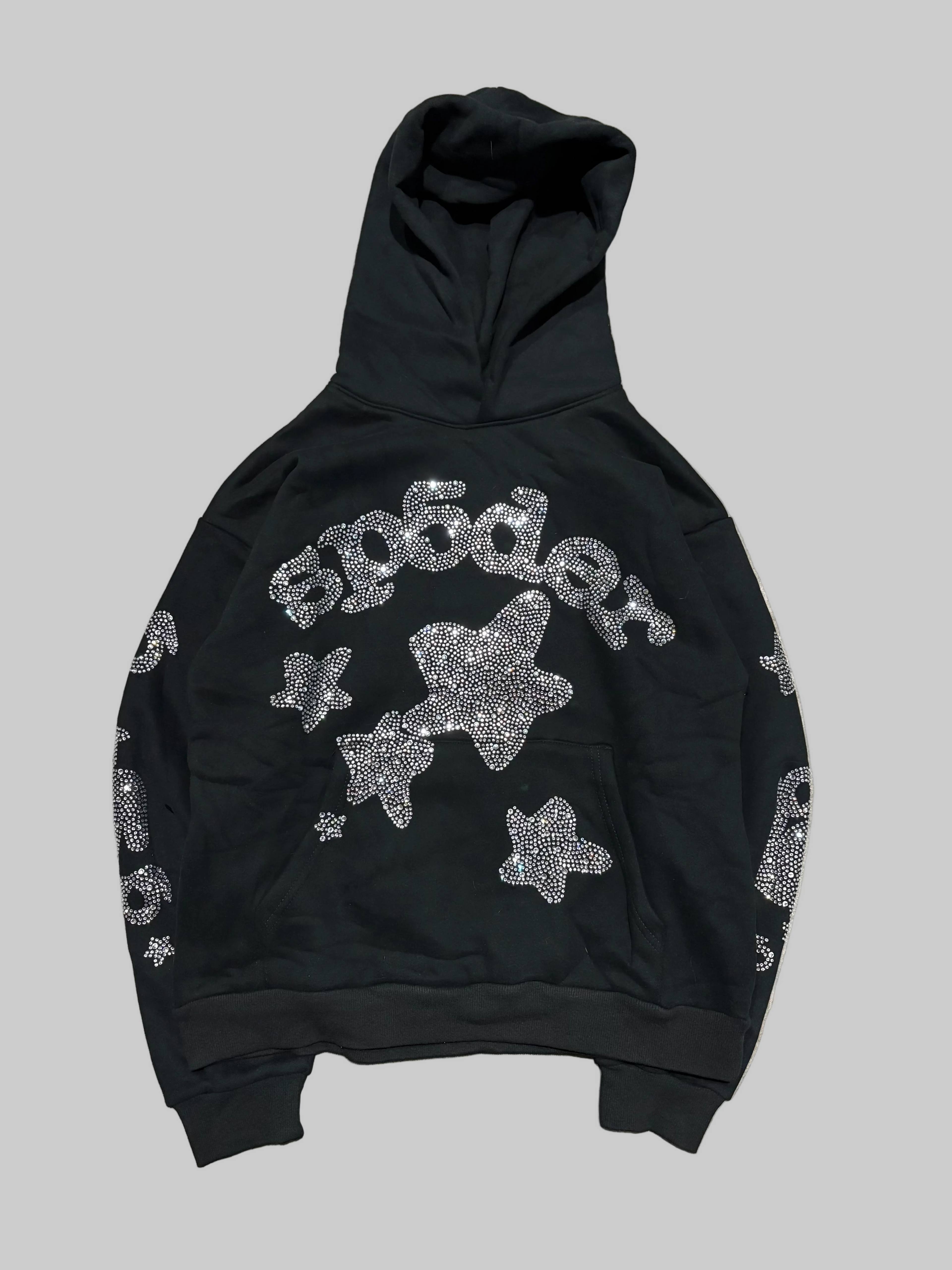 Sp5der Rhinestone Beluga Hoodie