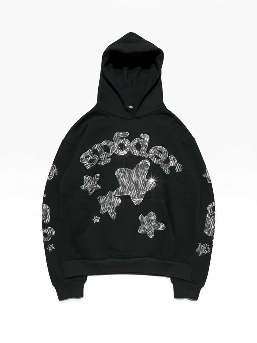Sp5der Rhinestone Beluga Hoodie